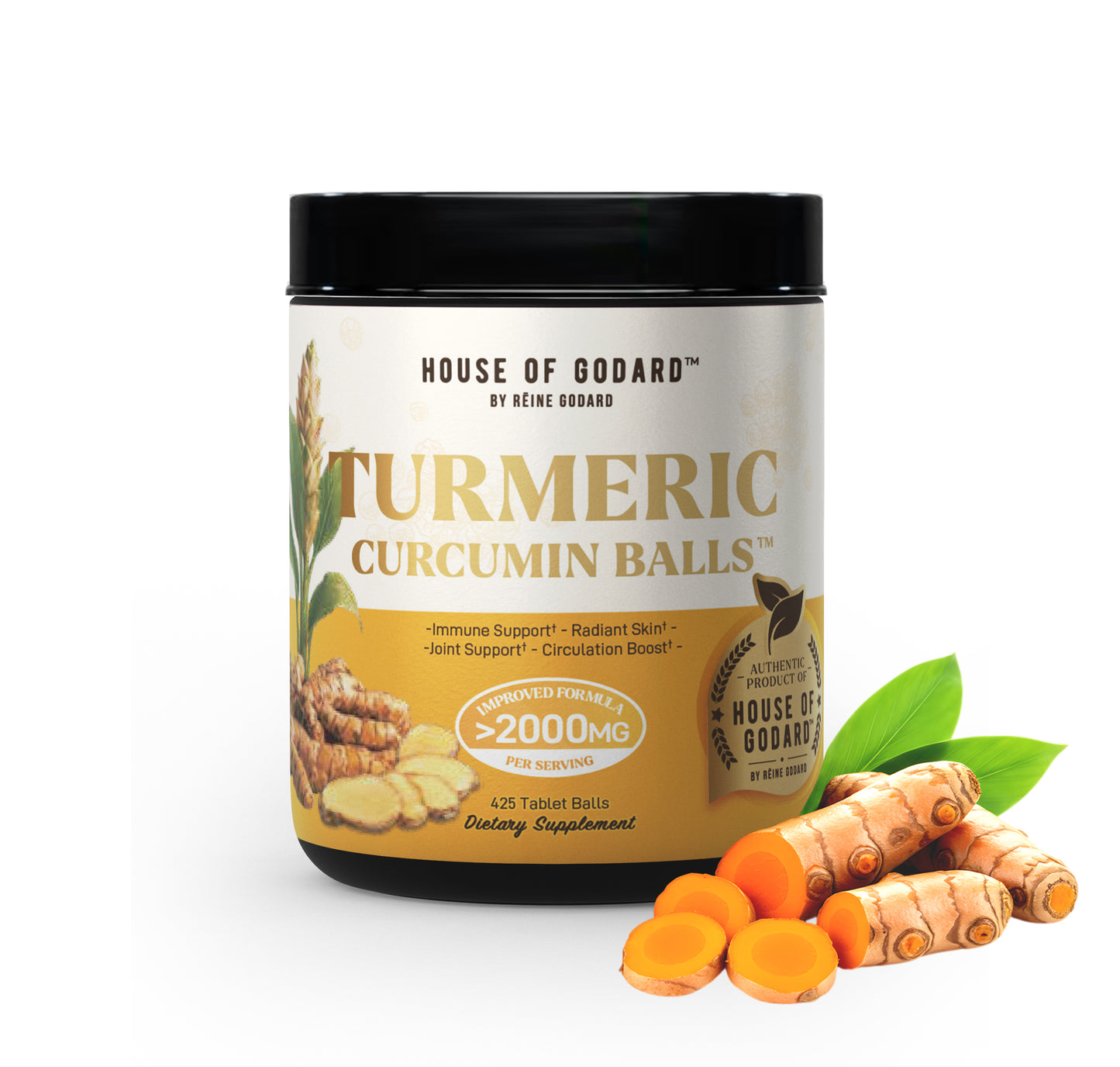Rēine Godard's Exclusive Organic (HYBRID) Turmeric Curcumin Balls