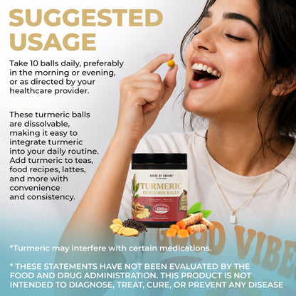 Rēine Godard's Exclusive Organic (MIXED) Turmeric Curcumin Balls