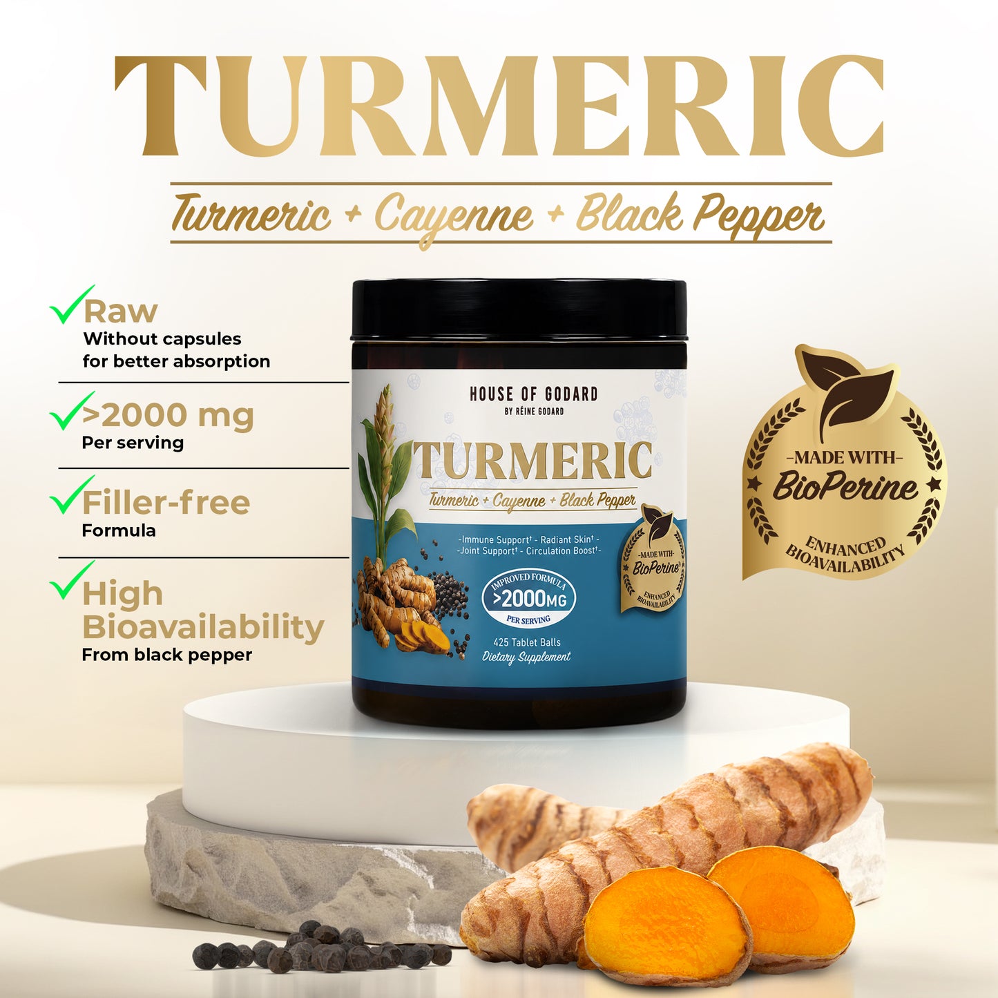 NEW!! BioPerine® Turmeric Curcumin Balls **limited time promo price**