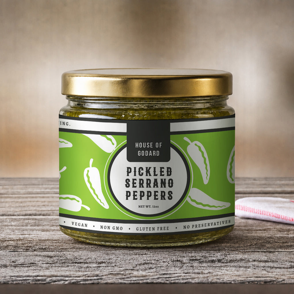 Gourmet Pickled Serrano Peppers