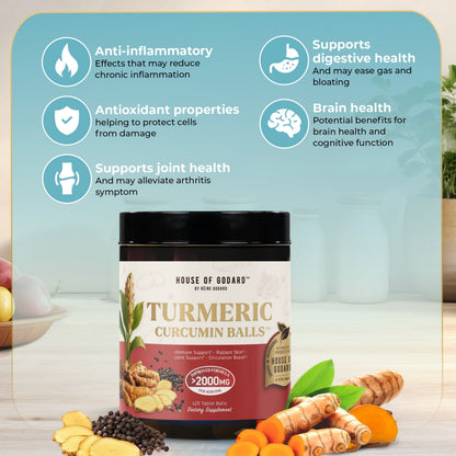 Rēine Godard's Exclusive Organic (MIXED) Turmeric Curcumin Balls