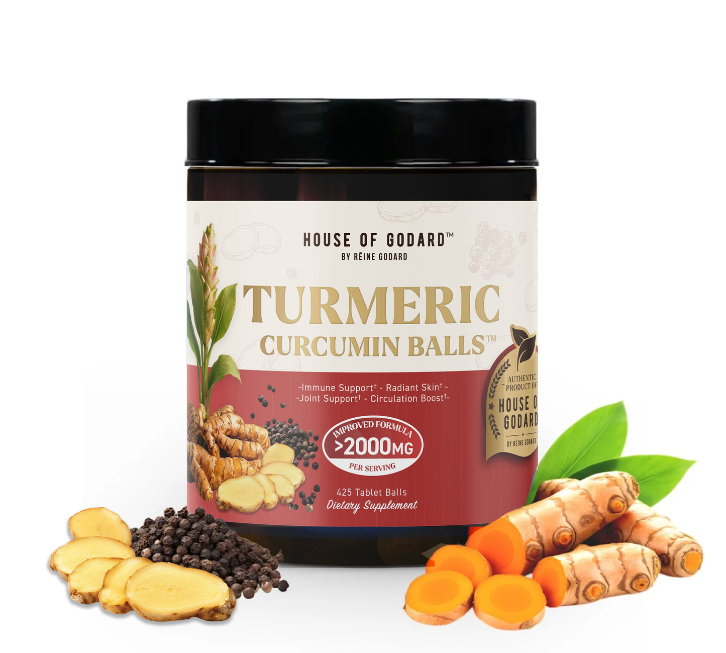 Rēine Godard's Exclusive Organic (MIXED) Turmeric Curcumin Balls