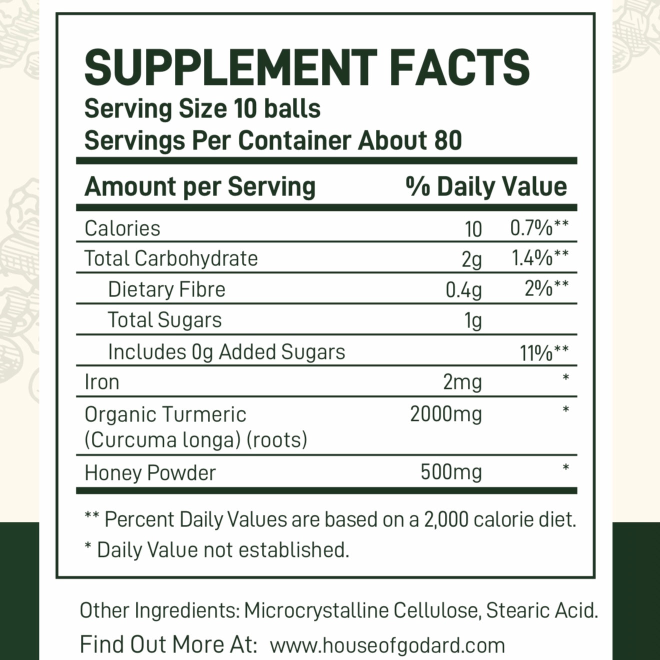 Rēine Godard's Exclusive Organic Turmeric Curcumin Balls (PLAIN)