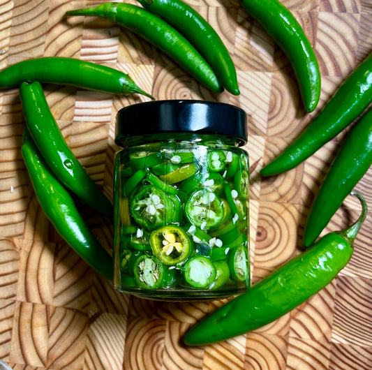 Gourmet Pickled Serrano Peppers