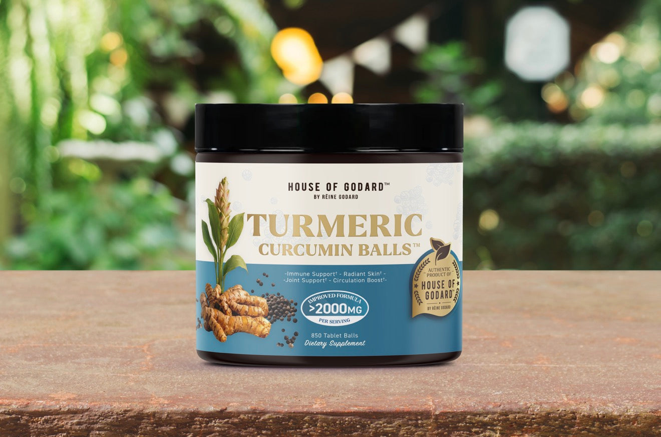 Rēine Godard's Exclusive Organic Turmeric Curcumin Balls + BLACK PEPPER