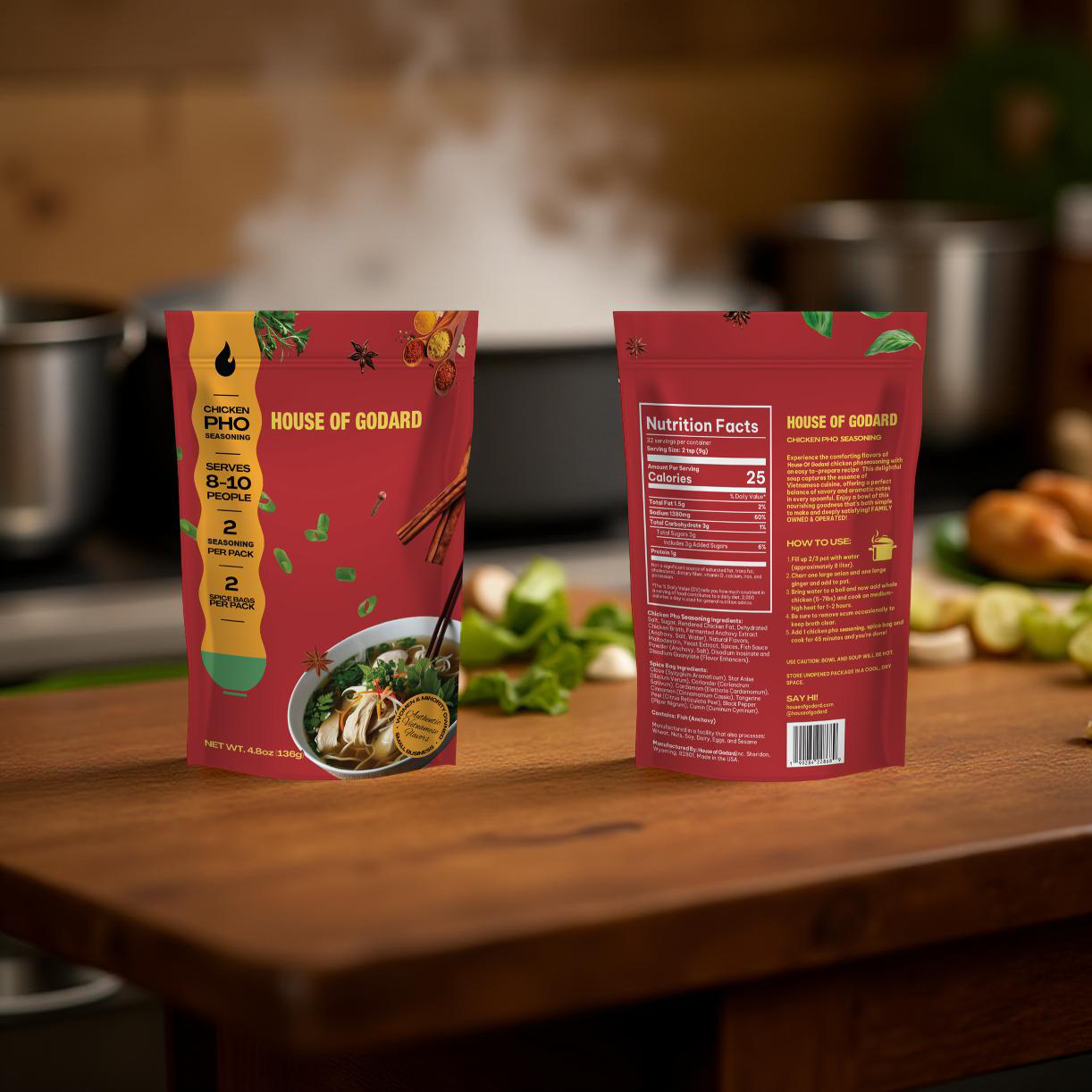HOG's Chicken Pho Noodle Soup KIT