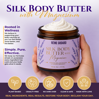 Silk Body Butter w/ Magnesium (Lavendar)