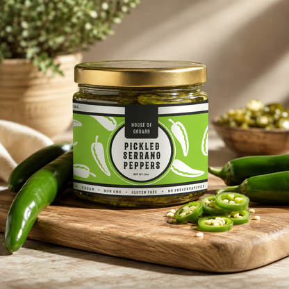 Gourmet Pickled Serrano Peppers