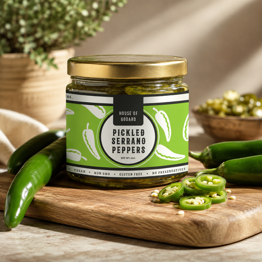 Gourmet Pickled Serrano Peppers