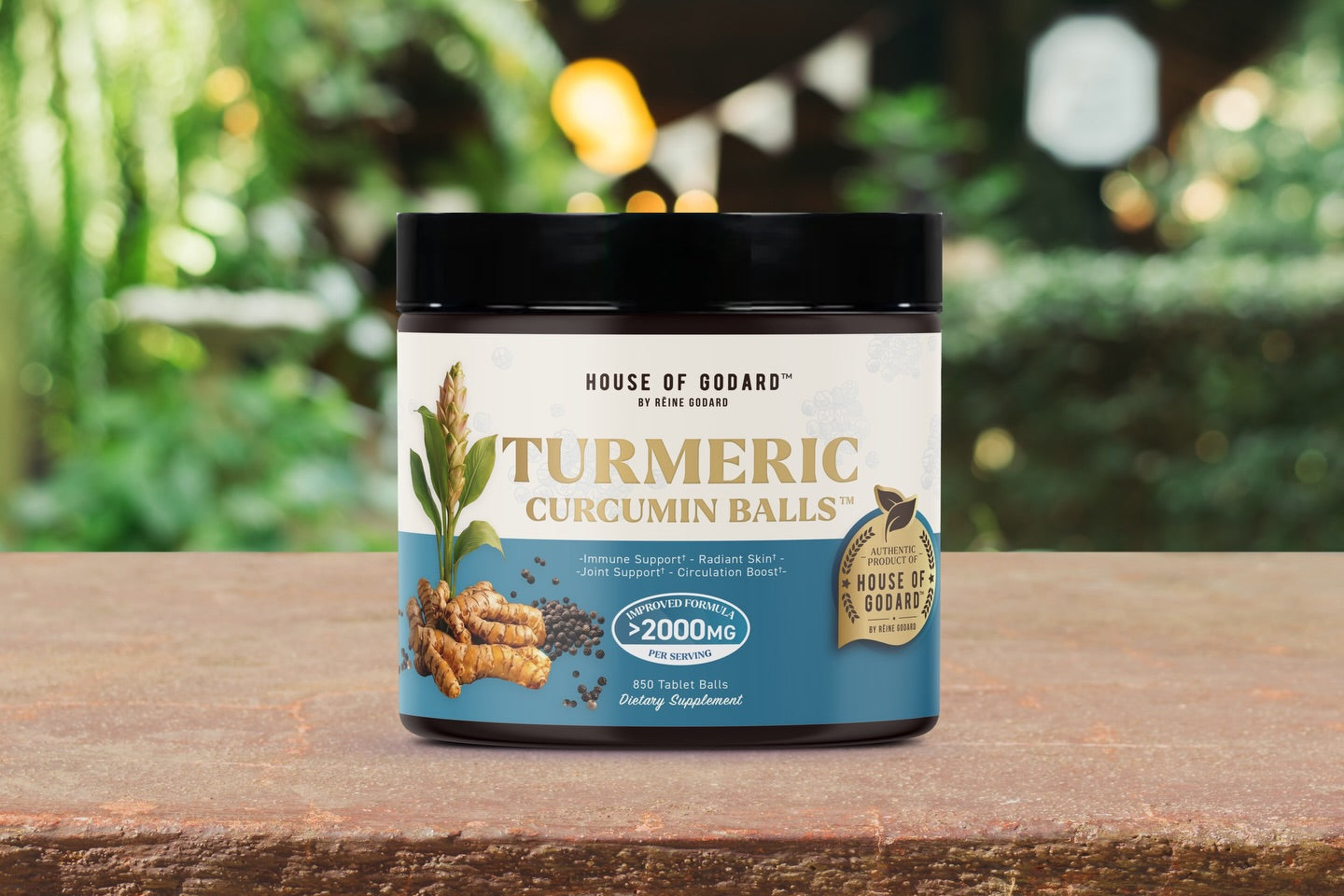 Rēine Godard's Exclusive Organic (BLACK PEPPER) Turmeric Curcumin Balls