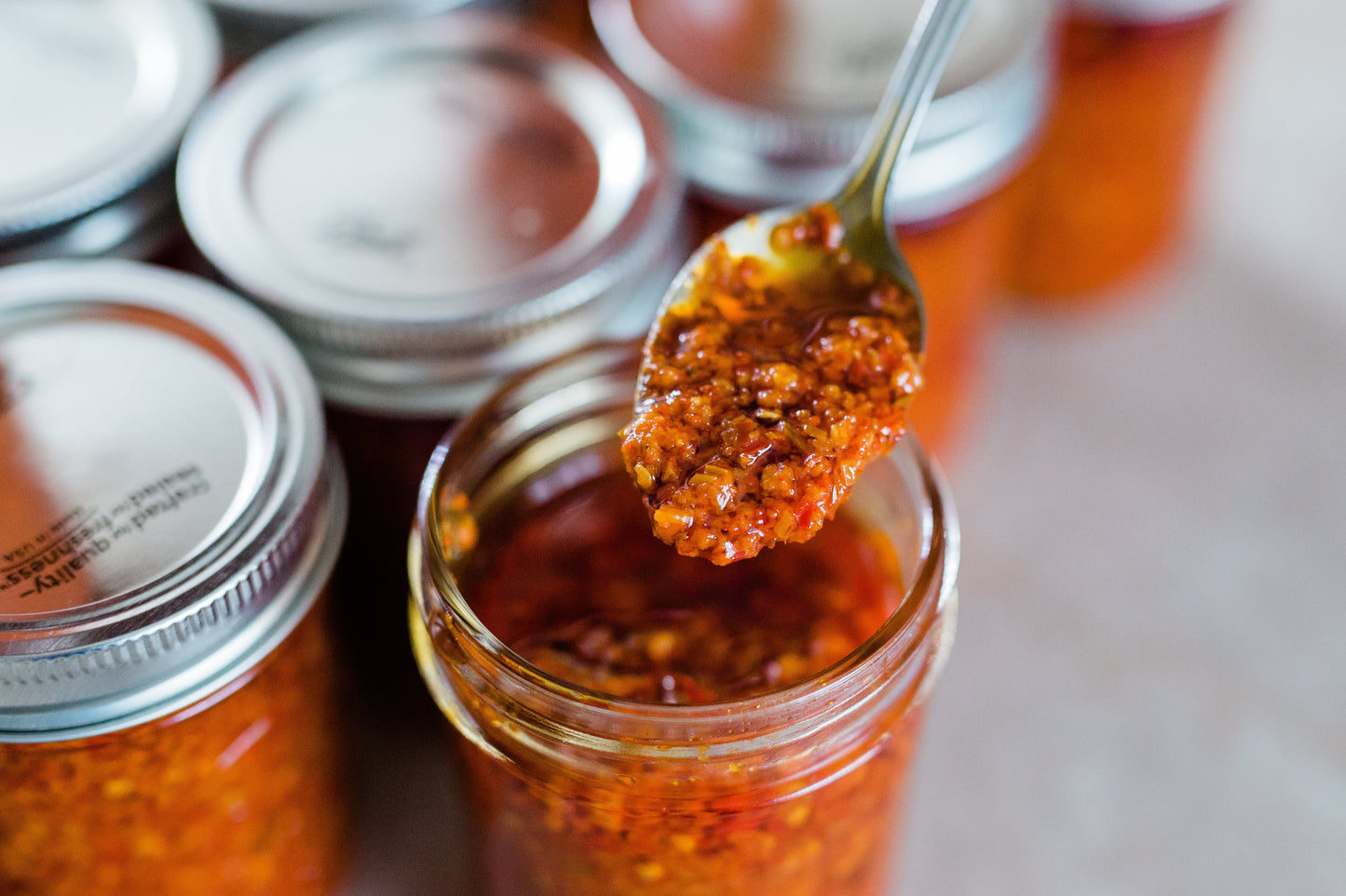 Chili Crisp Oil made with EVOO